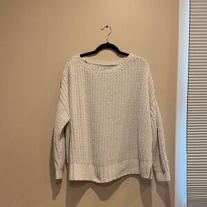 American Eagle Outfitters Cream Knit Sweater
